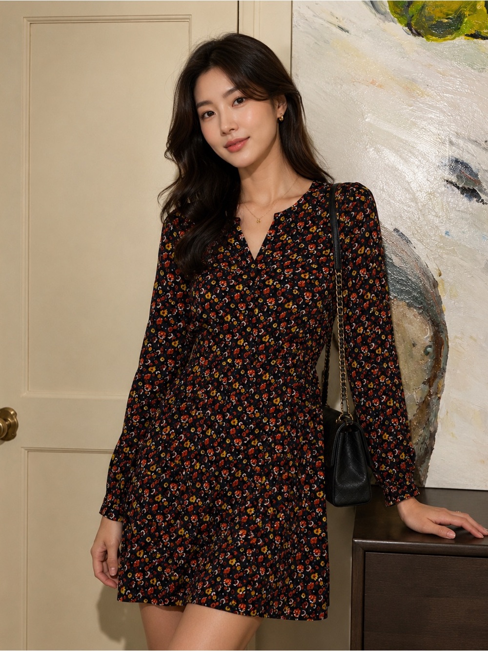 Sezane Floral Dress